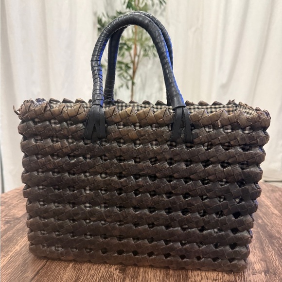 Esprit Brown and Black Tote Bag - Picture 2 of 11